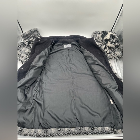 VTG Real Comfort High Pile Fleece Nordic Deer Coat Women’s Size Medium Jacket - Picture 6 of 16